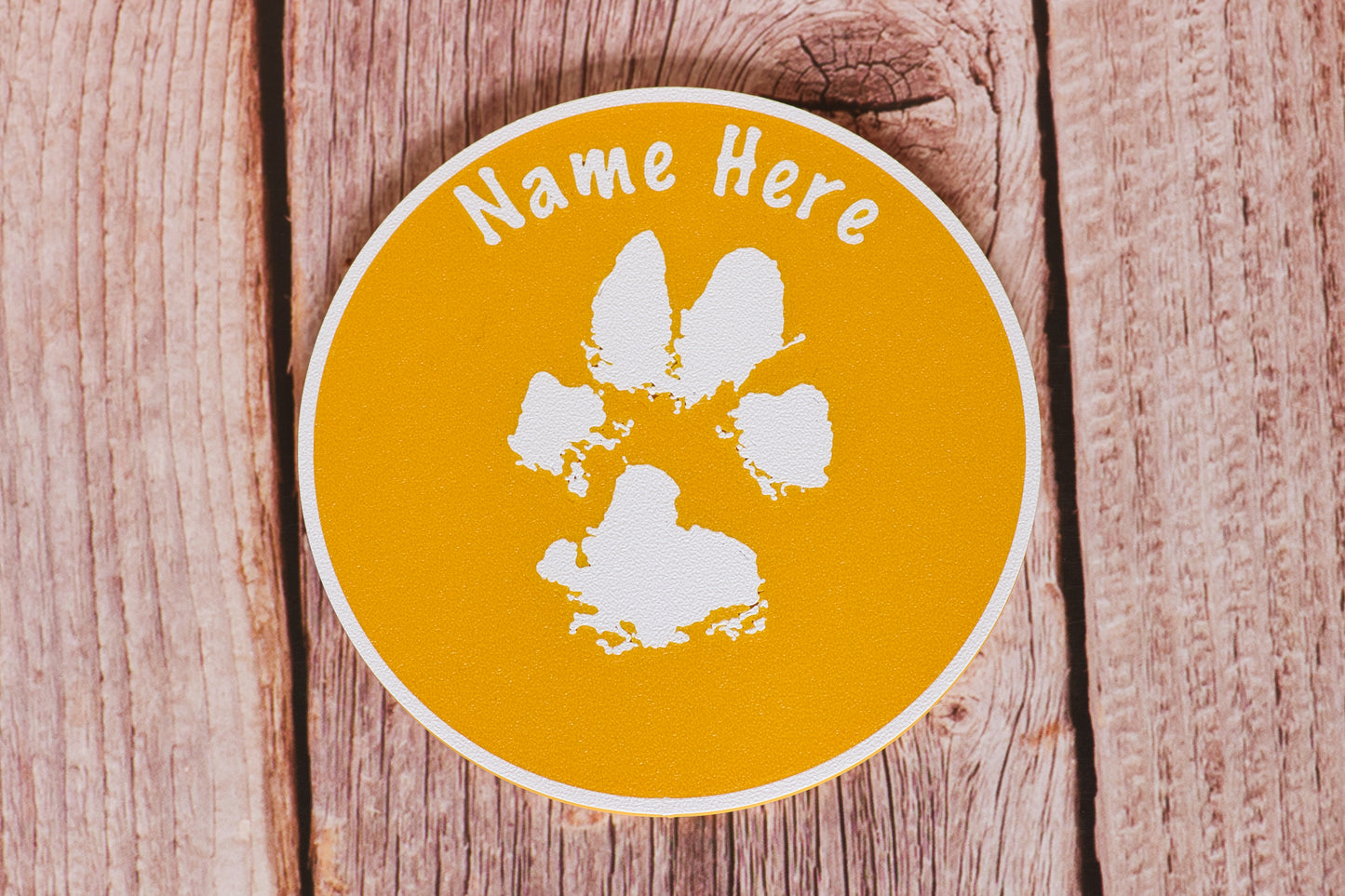 Personalised Dog Paw Print Coaster | 7x Colours
