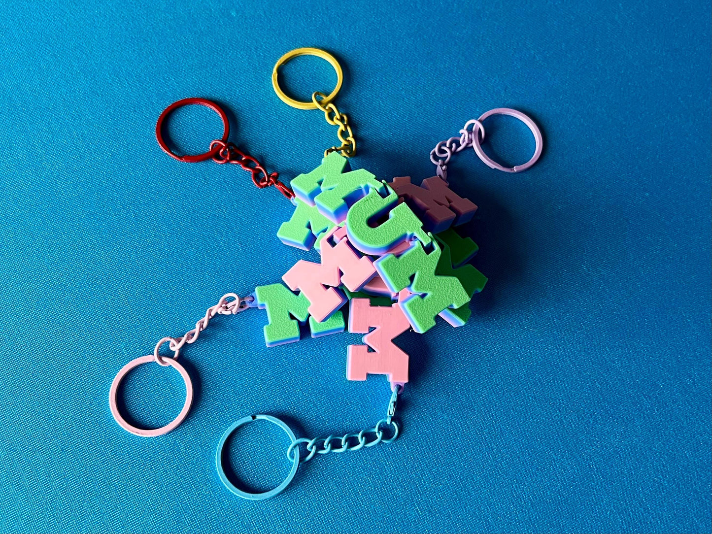 Flexi MUM Letters Keyring