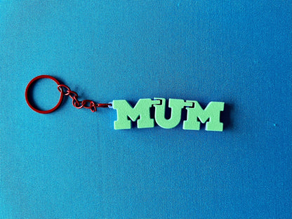 Flexi MUM Letters Keyring